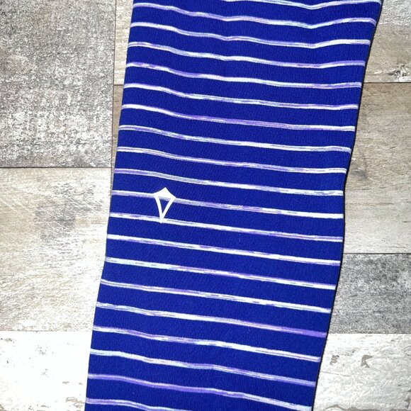 Ivivva by Lululemon Girl's Blue Striped Leggings Size 10 - Picture 6 of 6